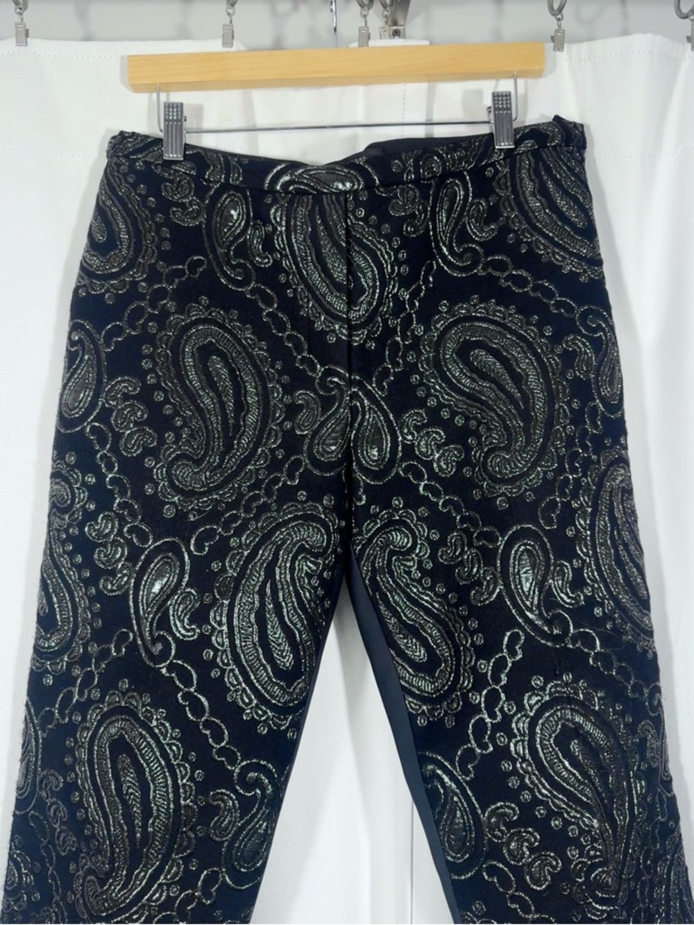 Marc Jacobs Metallic Paisley Cropped Pants - Picture 3 of 8